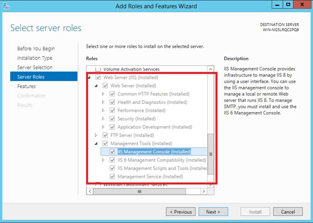 IIS 6 Management Console